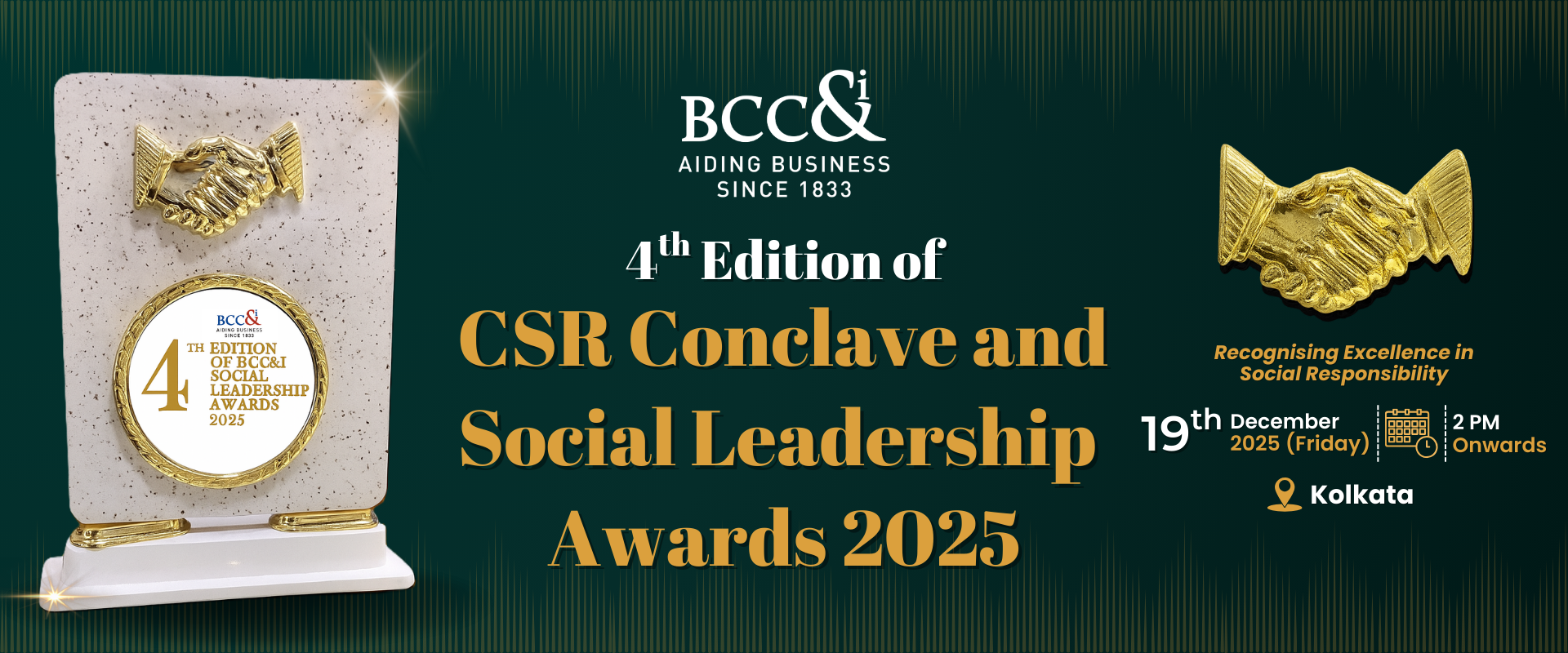 4th Edition of BCC&I CSR Conclave & Social Leadership Awards, Kolkata