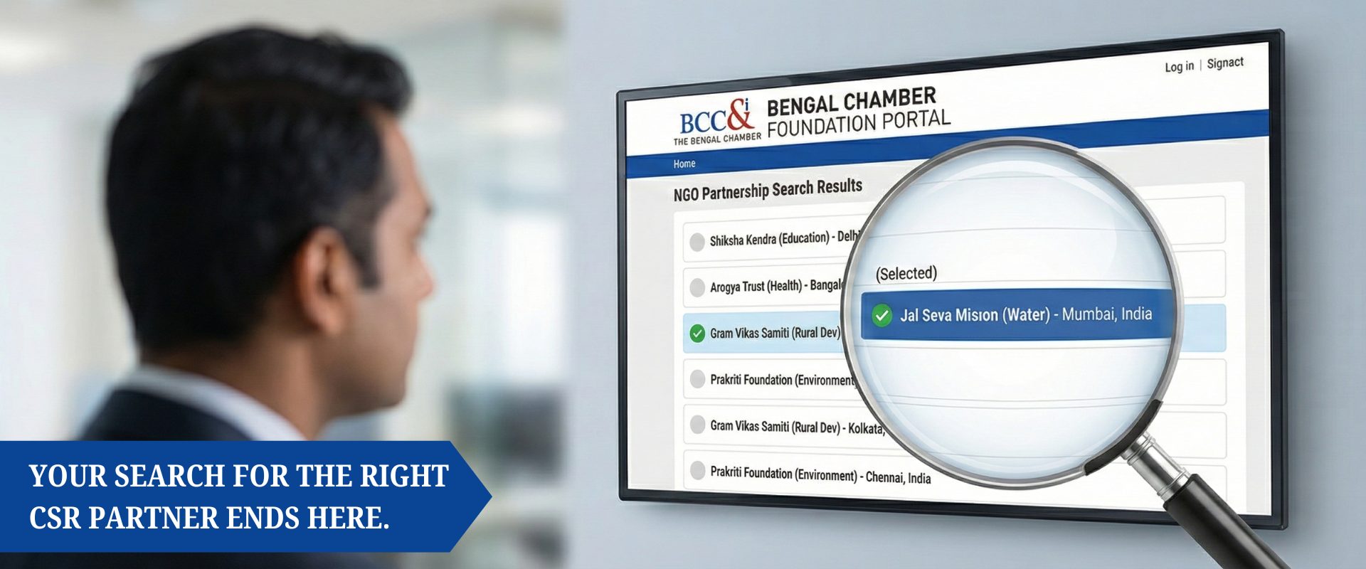 Your search for the right CSR partner begins here. Grow your CSR wing by finding the right NGO partner and grow together.