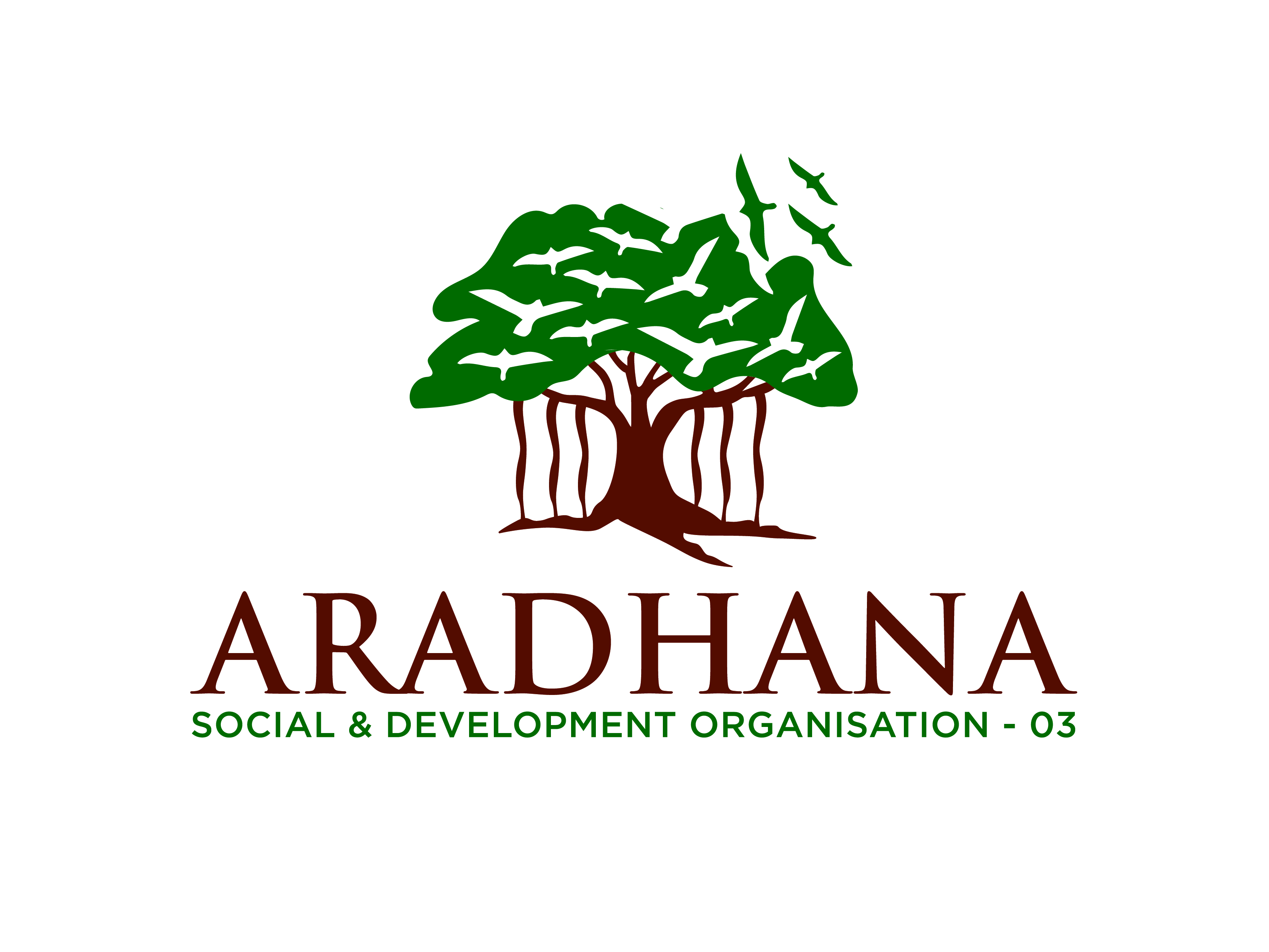 This is the logo of Aradhana Social & Development Organization