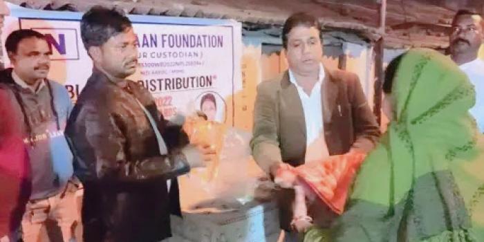Blanket Distribution Program among Poor organised adequately by Nigehbaan Foundation last year on the streets of Kolkata.